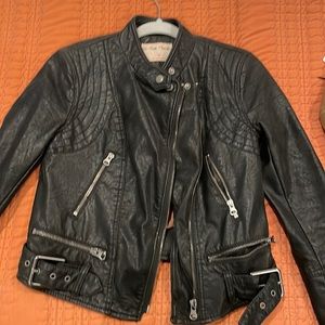 Free people leather jacket